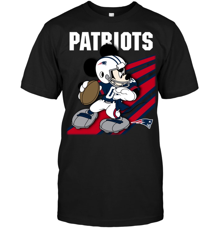 New England Patriots "mickey Mouse" Disney Football T-Shirt